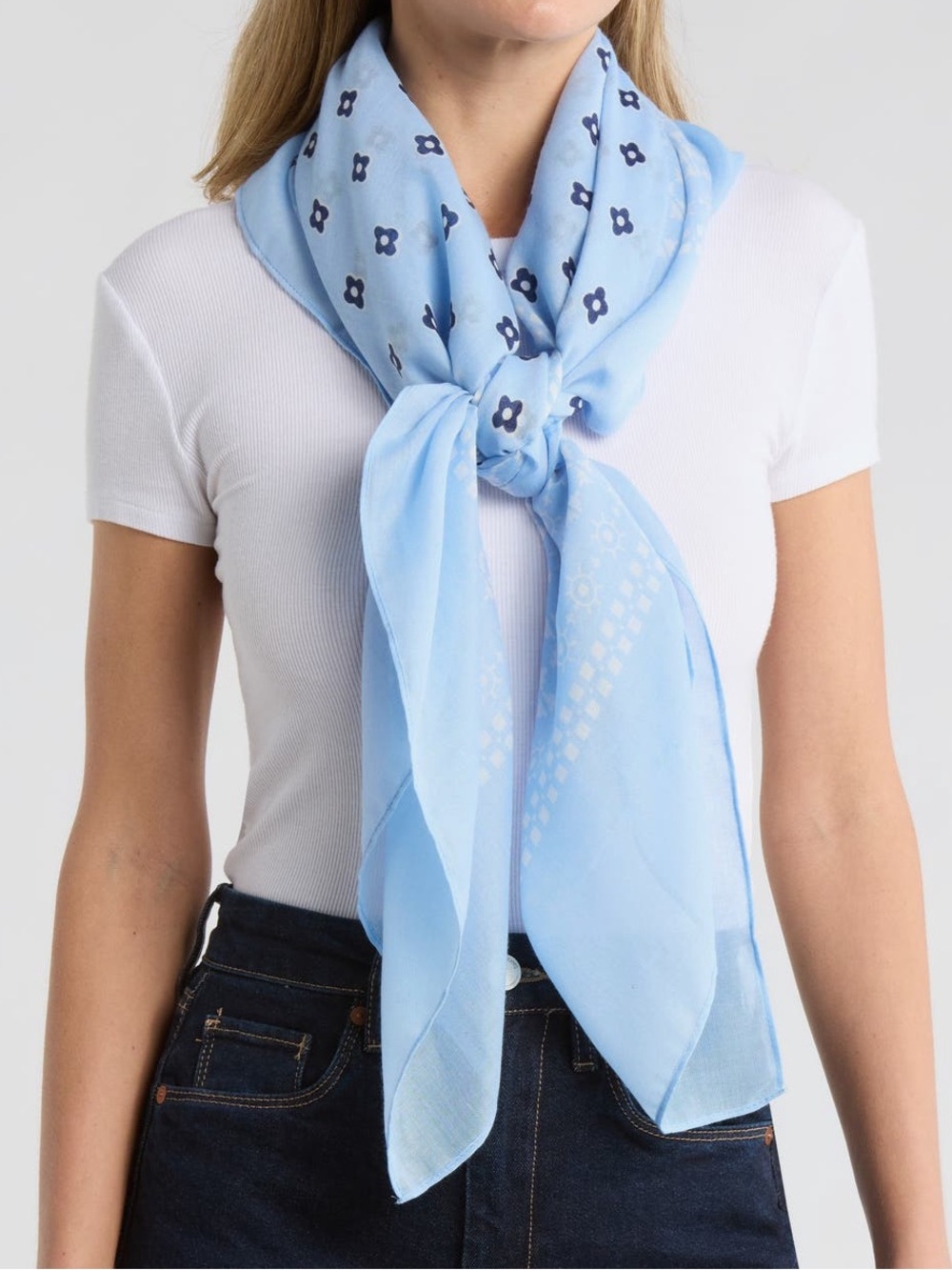 STEVE MADDEN Geometric Square Bandana Scarf